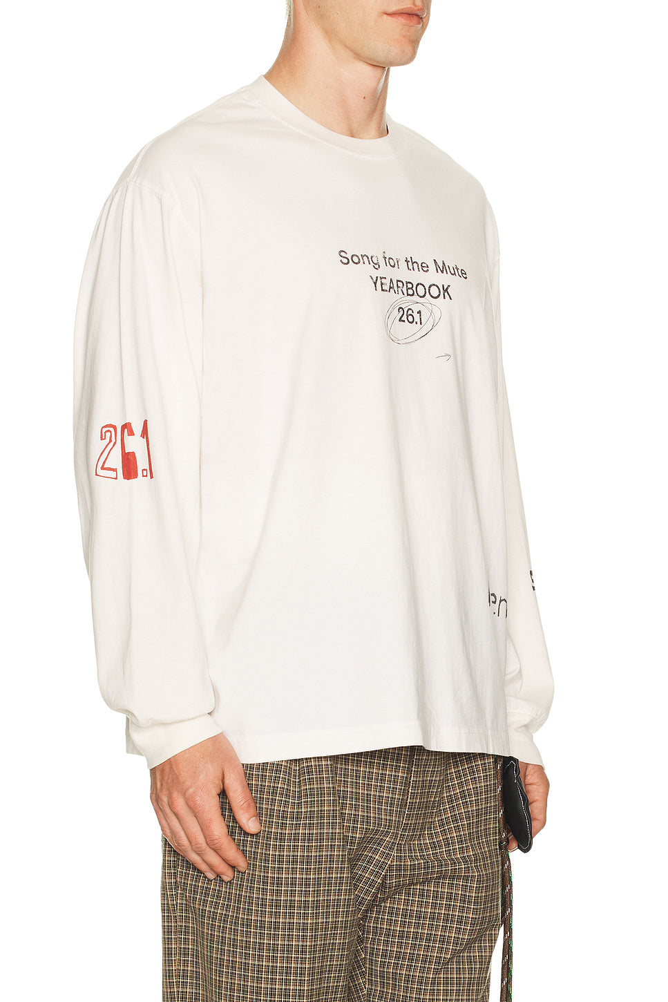 Scribble Oversized Crew Neck Pullover