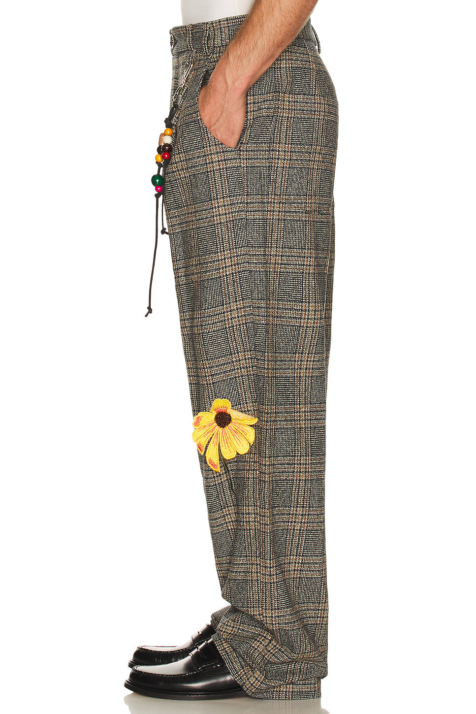Flower Loose Pleated Pant