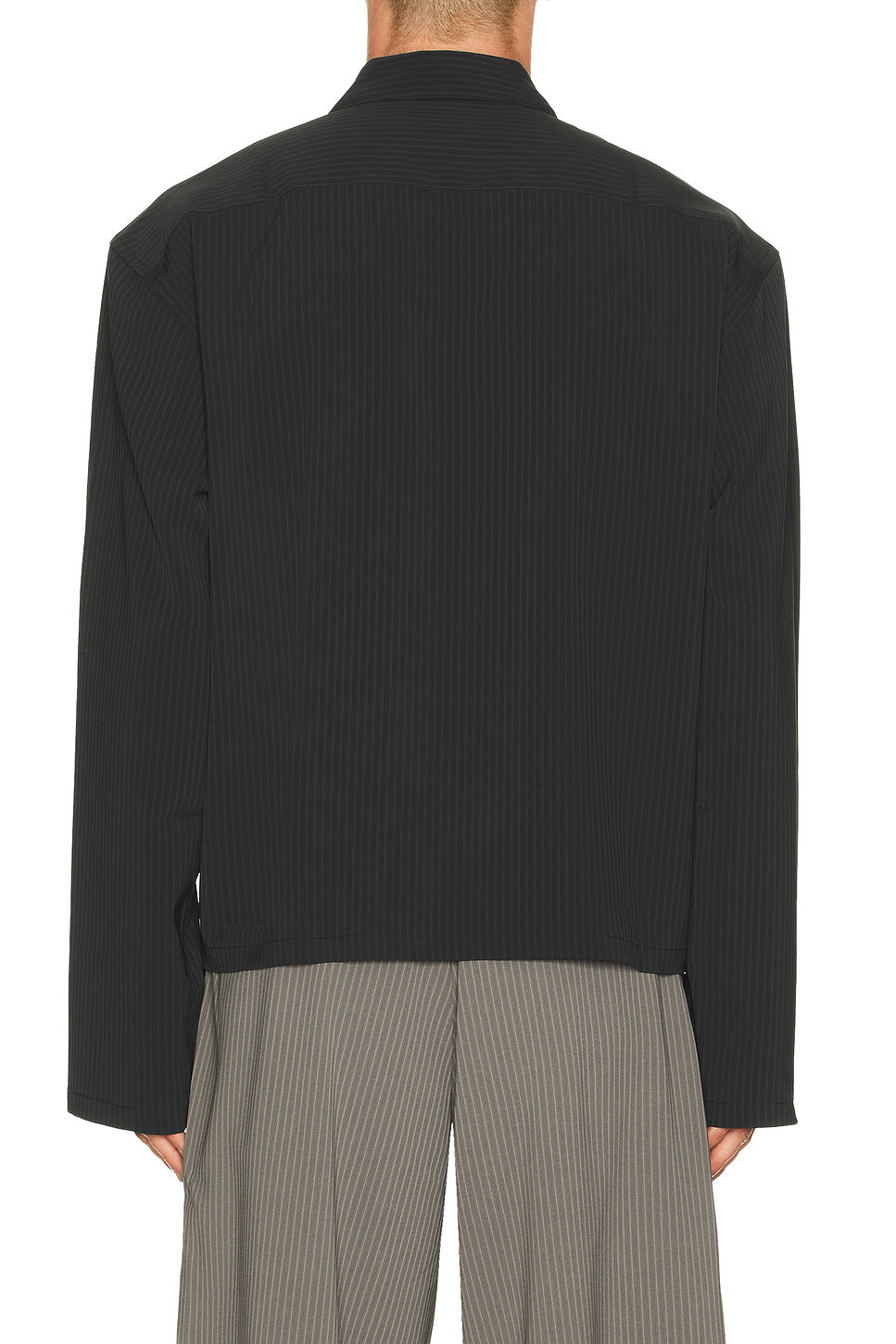 Long Sleeve Cropped Casual Shirt