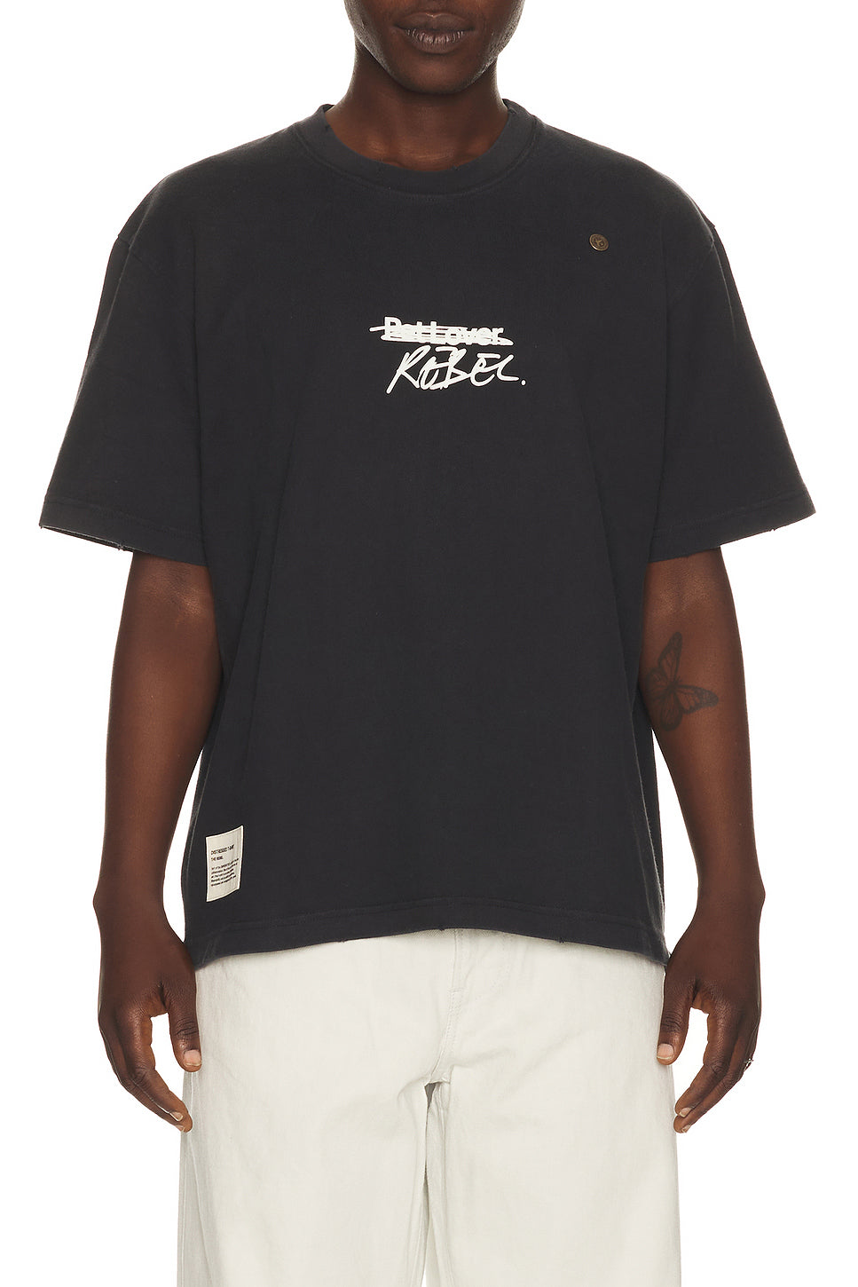 X Birkenstock The Rebel Distressed T-shirt