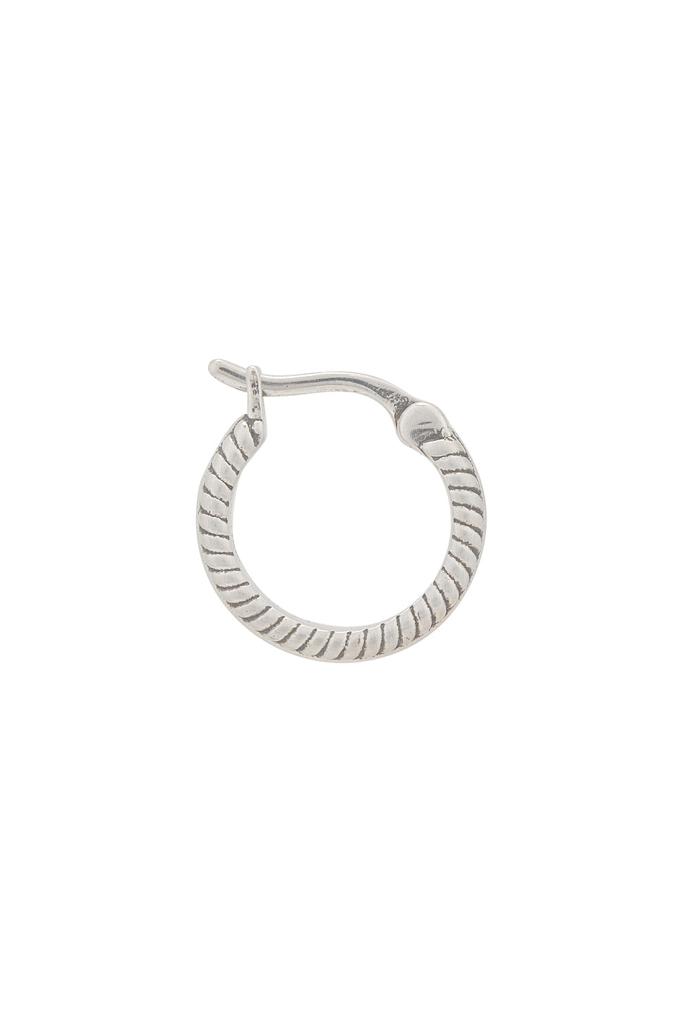 Cable Hoop Earring