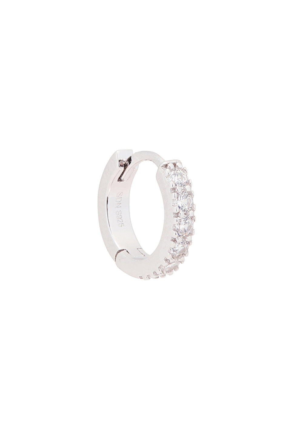 Zirconia Hoop Earring