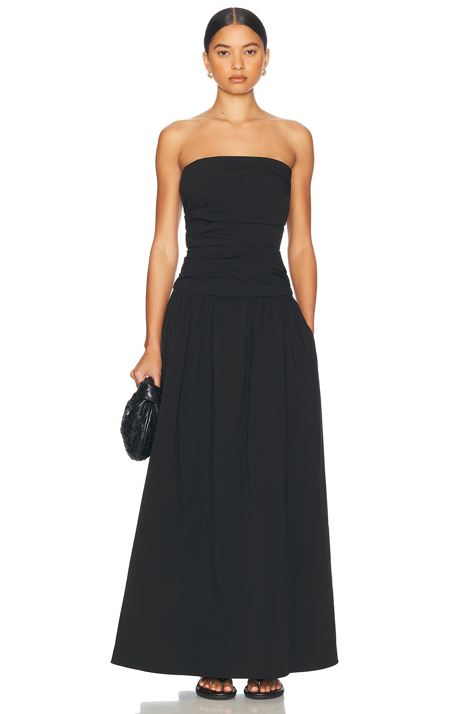 Gathered Strapless Dress