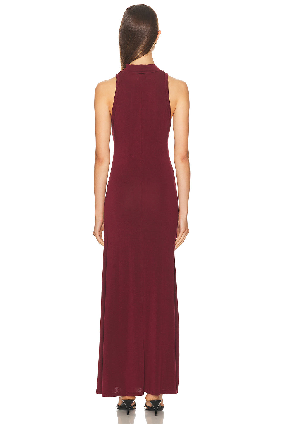 Racer Back Jersey Maxi Dress