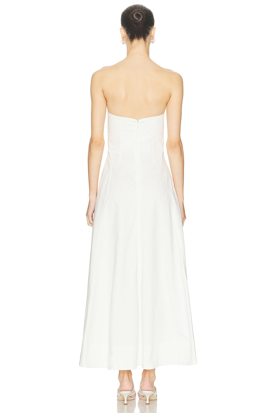 Sculpted Cotton Strapless Dress