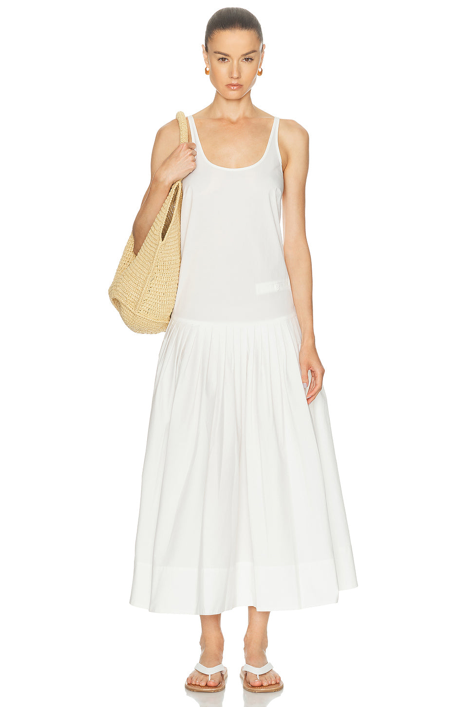 Relaxed Pleat Dress