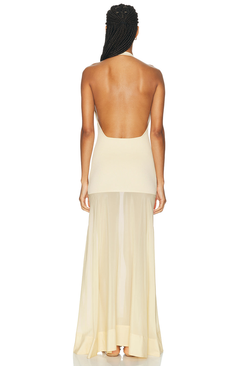 Circle Hem Halter Dress
