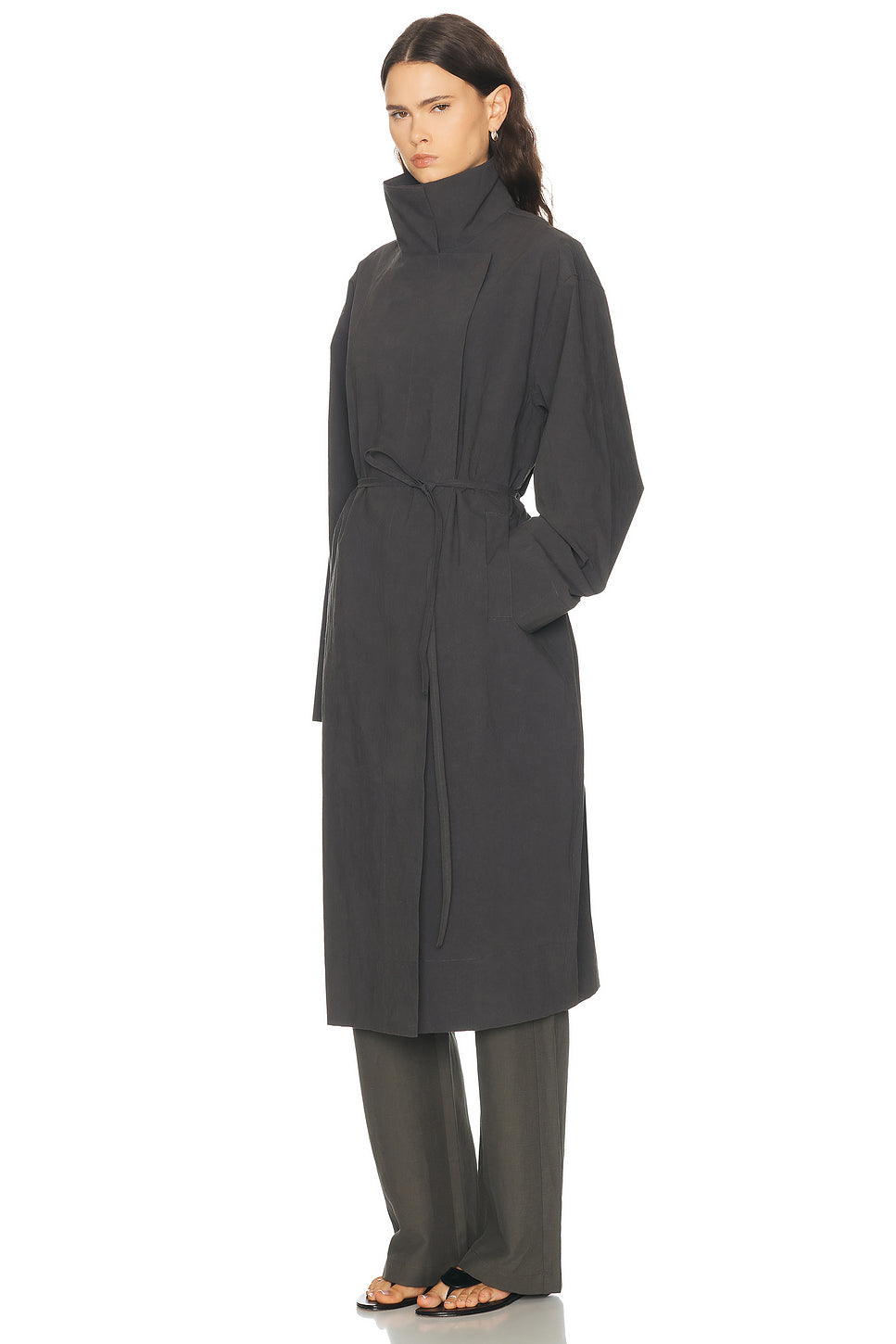 Technical Cotton Cocoon Coat