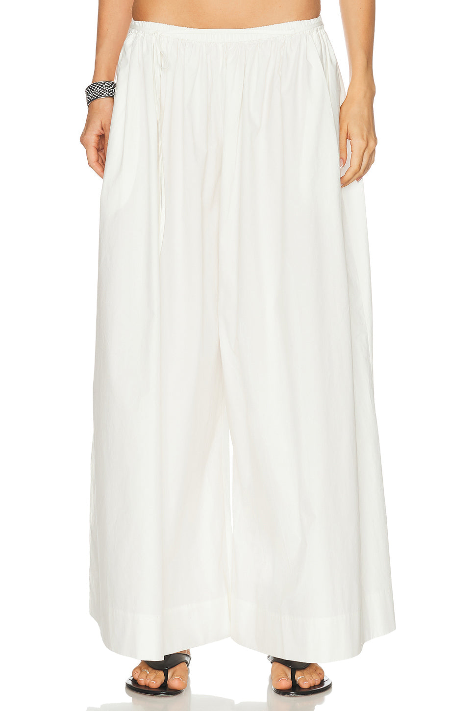Cotton Hybrid Wide Leg Pant