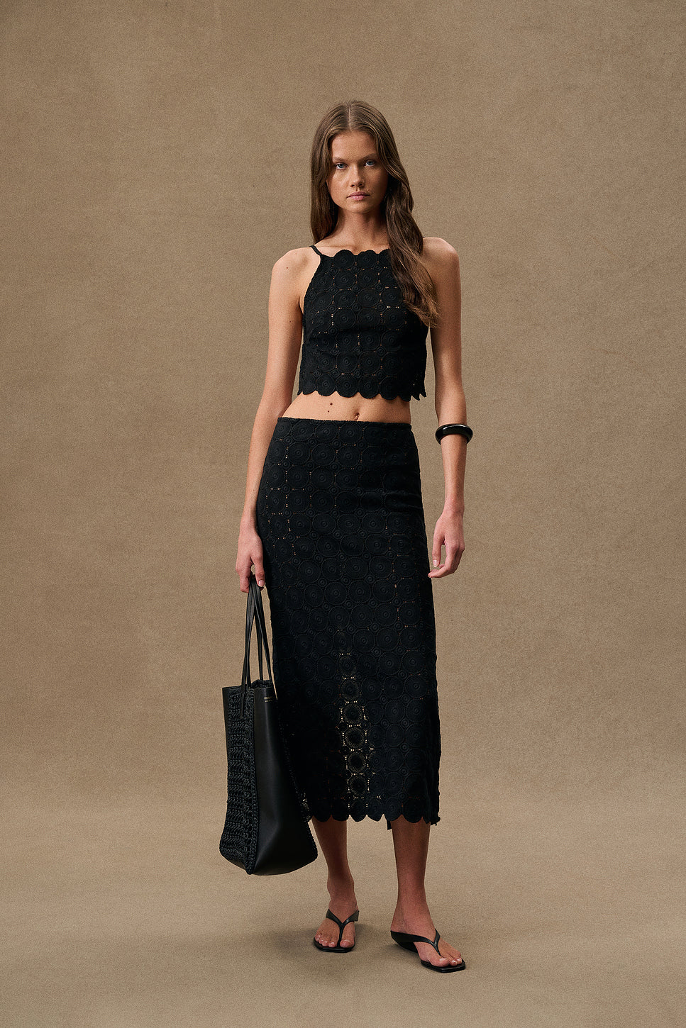 For Fwrd Doily Column Skirt