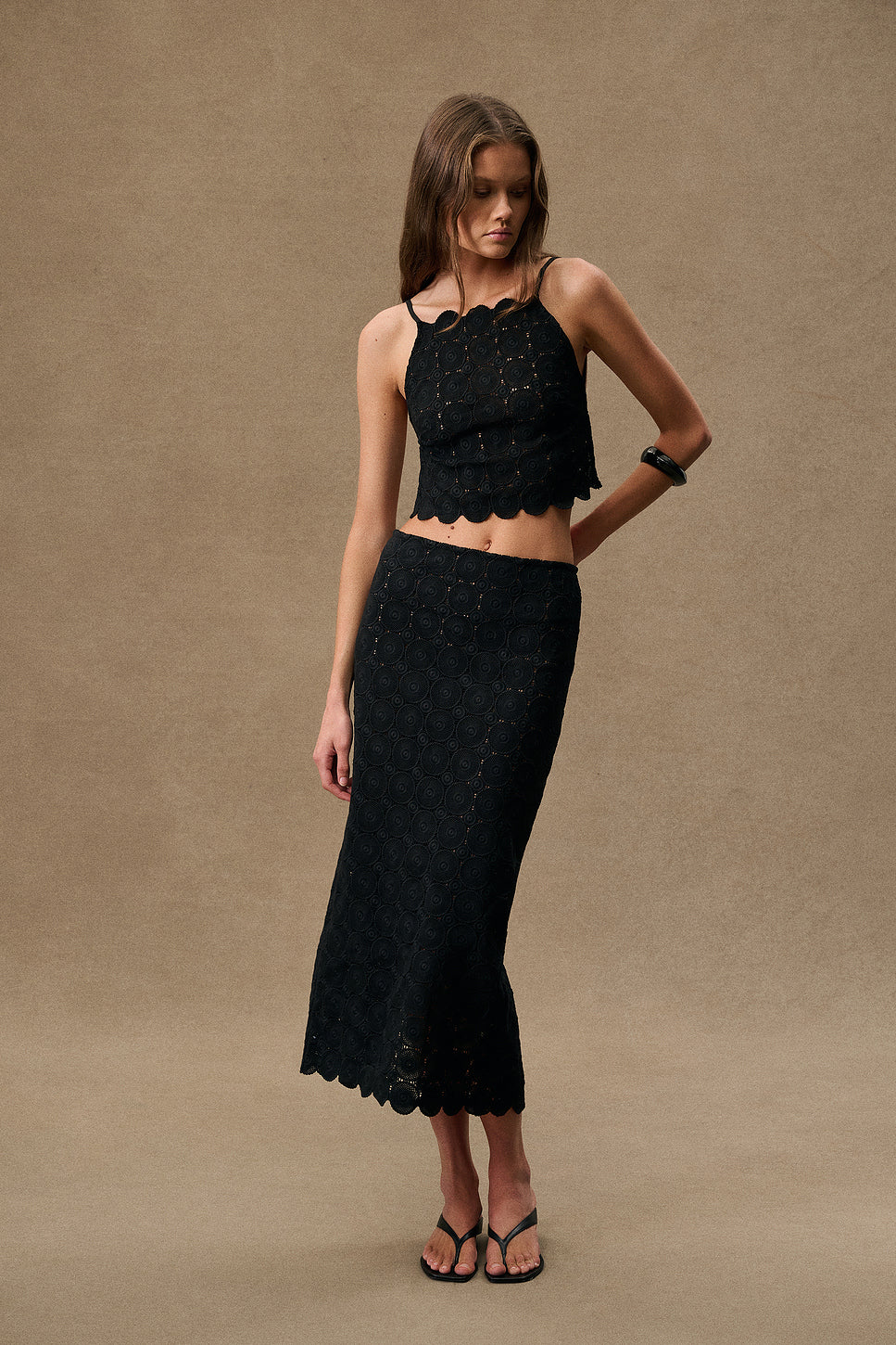 For Fwrd Doily Column Skirt