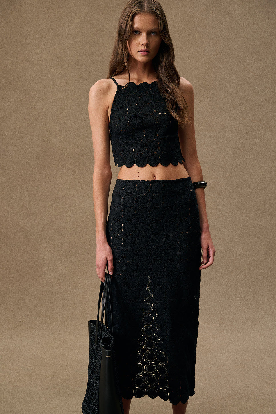 For Fwrd Doily Column Skirt