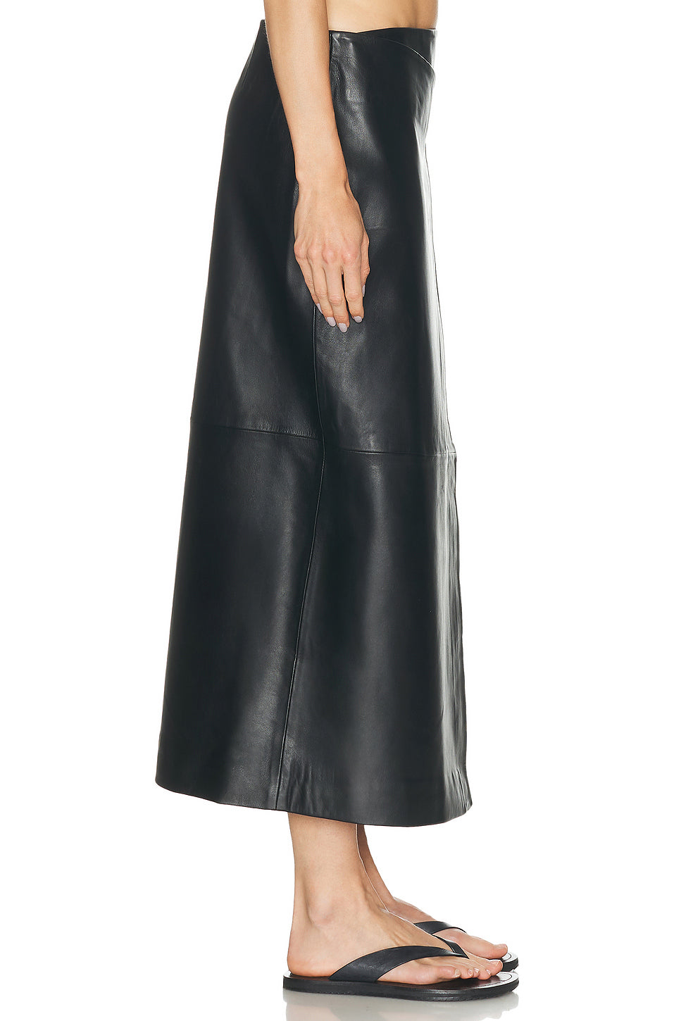 Leather Wrap Skirt