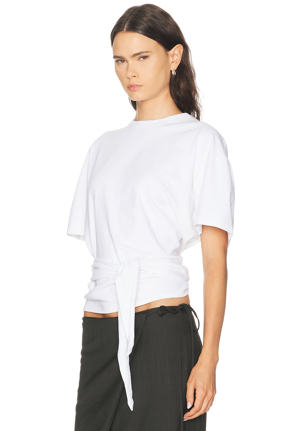 Cotton Jersey Split Back Tee