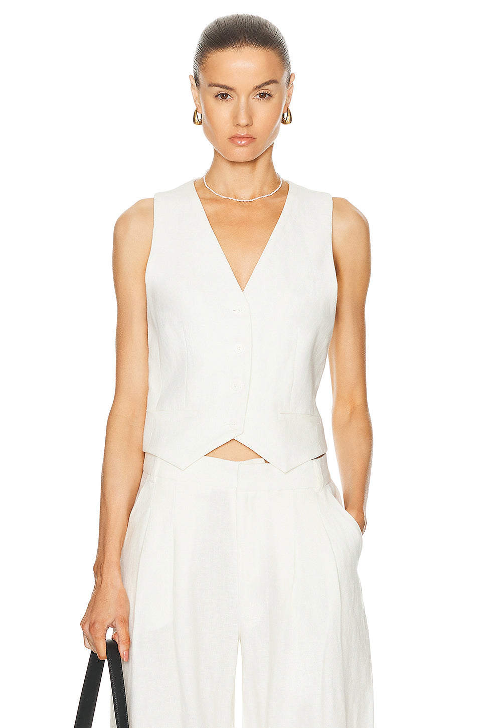 Tailored Linen Vest