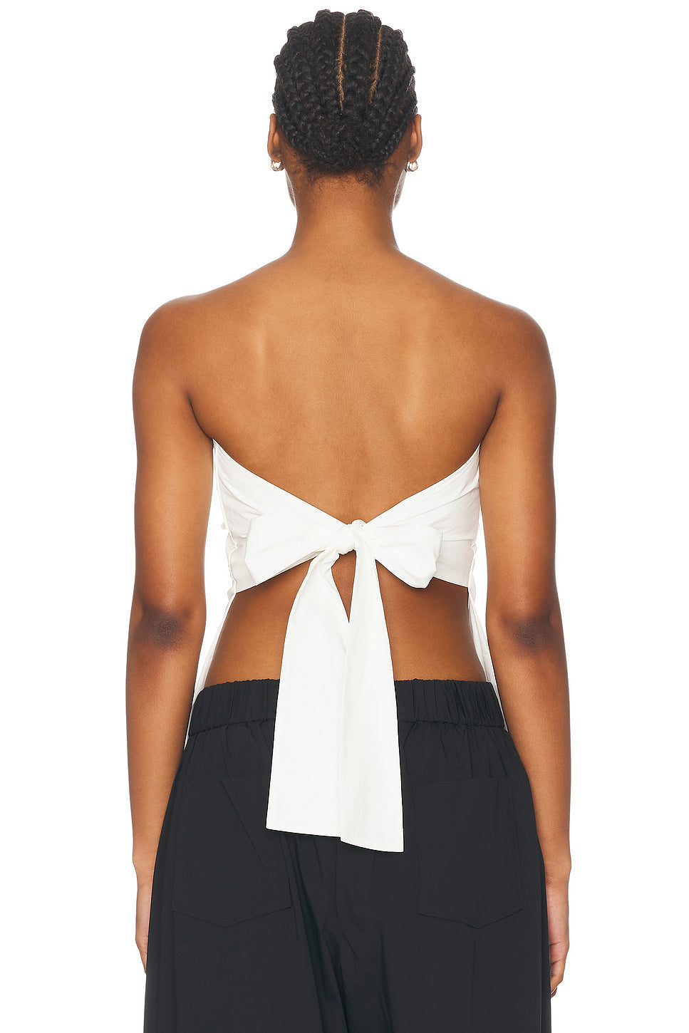 Strapless Tie Back Top