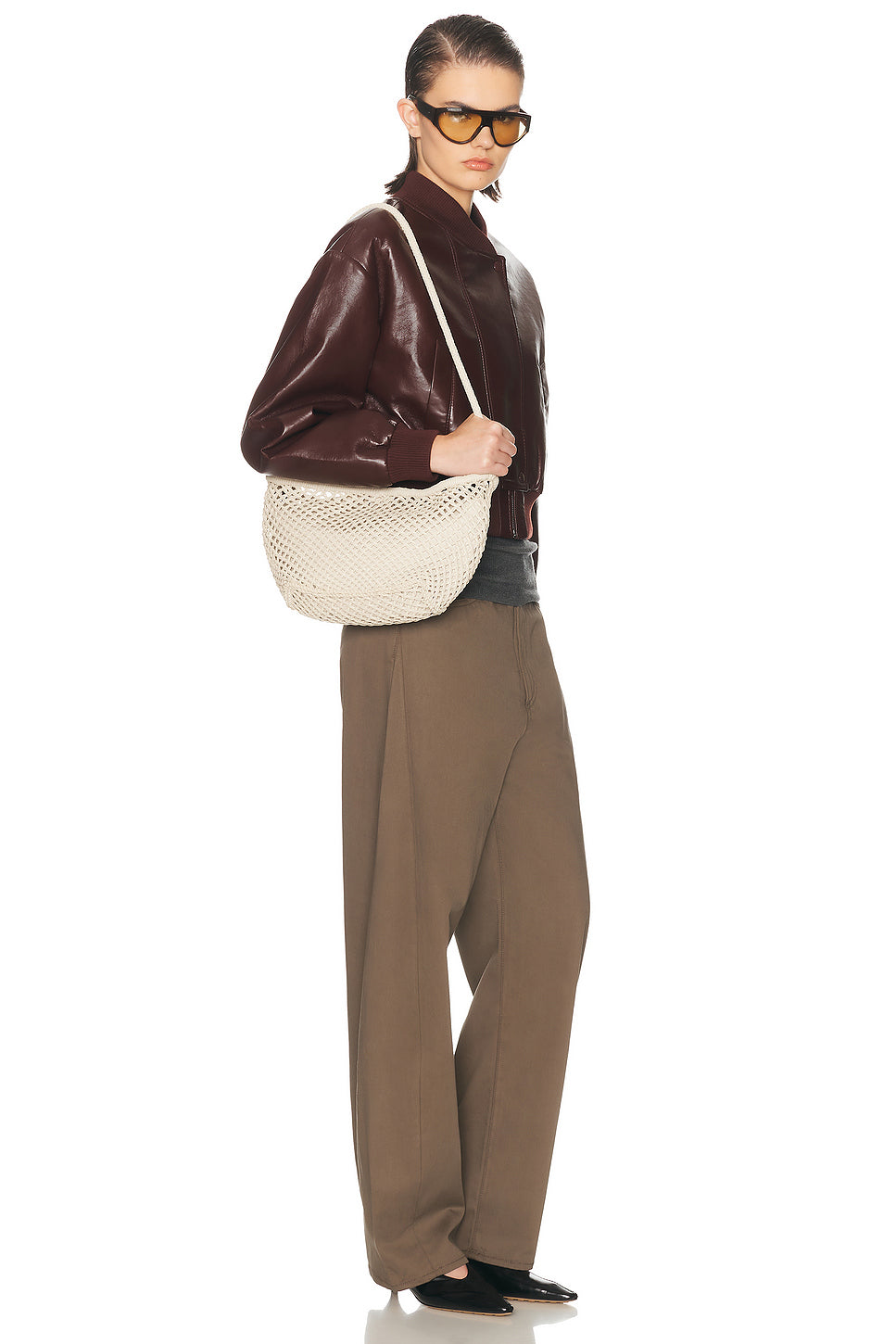 Mesh Crescent Bag