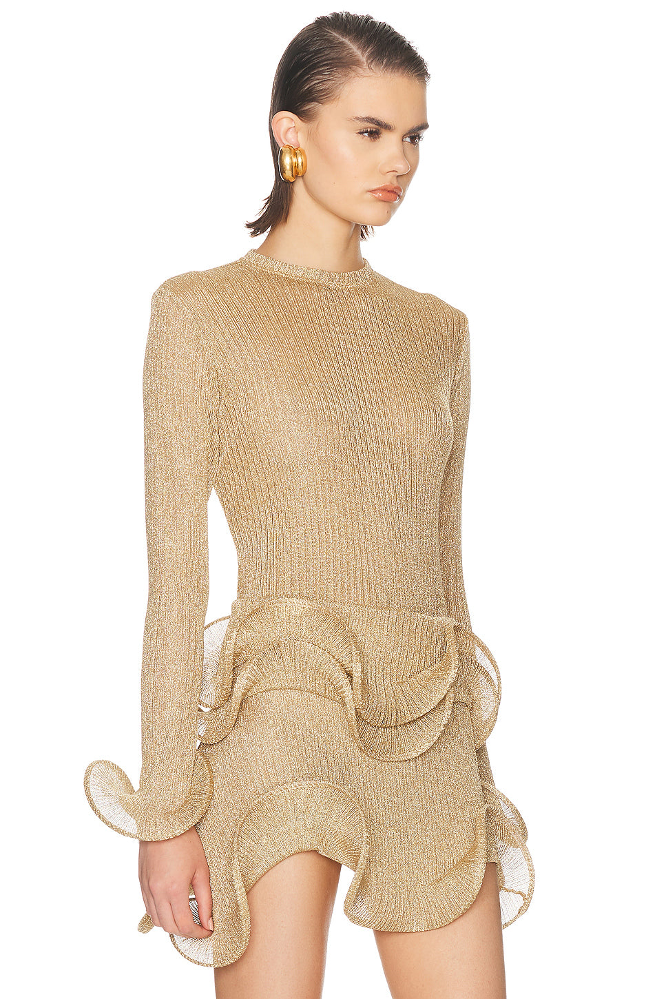 Wave Sleeve Bamboo Top
