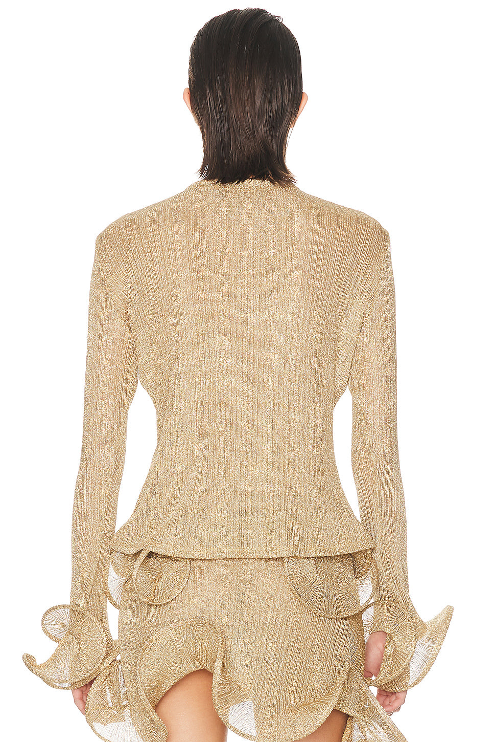 Wave Sleeve Bamboo Top