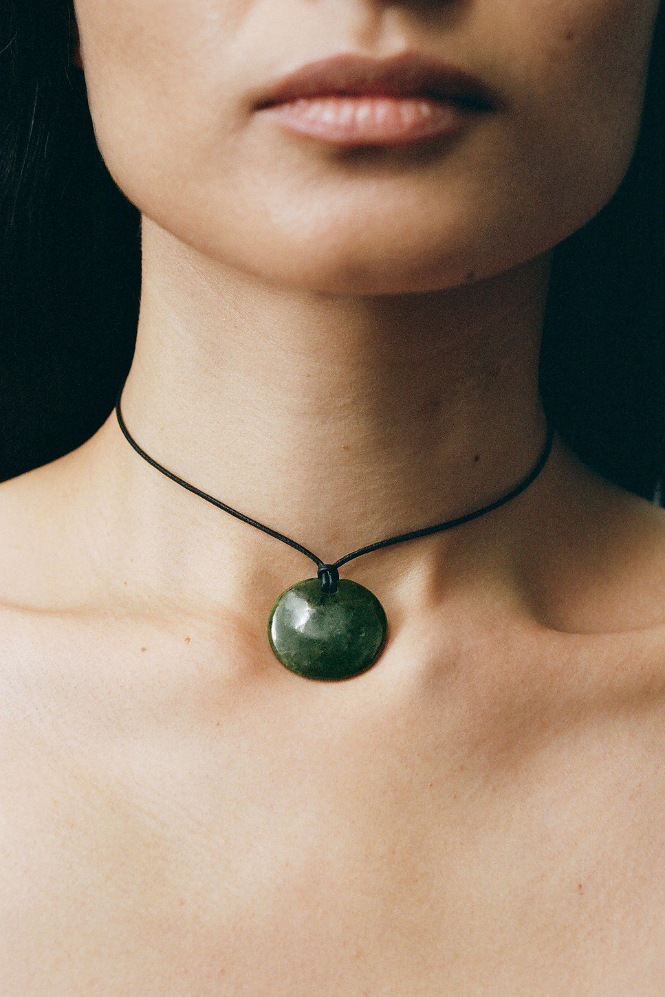 Full Moon Small Pendant Necklace