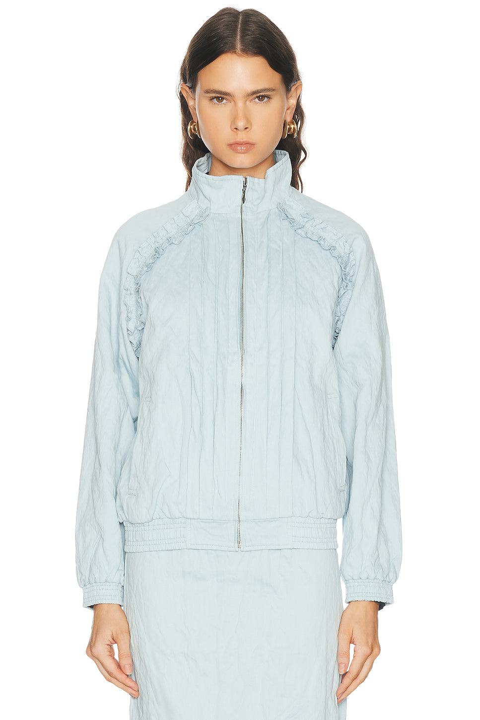 Crinkle Cotton Sport Jacket