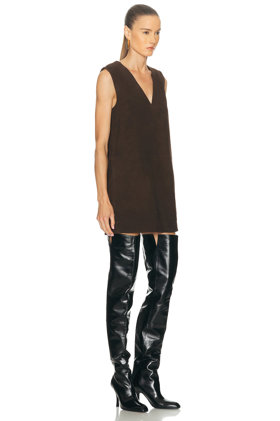 Fountain Suede Mini Dress