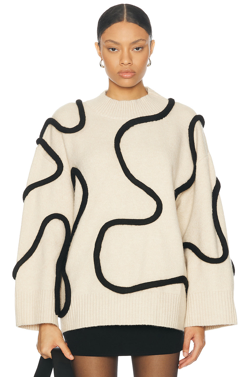 Leith Squiggle Knit Sweater