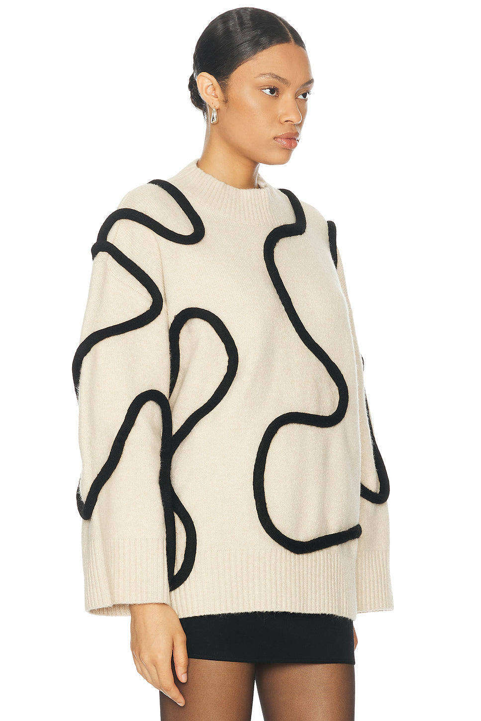 Leith Squiggle Knit Sweater