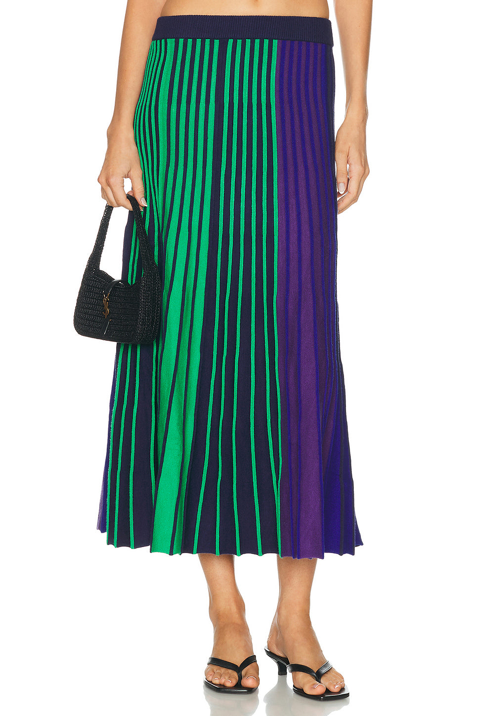 Celia Knit Skirt in Cool Tone Rib