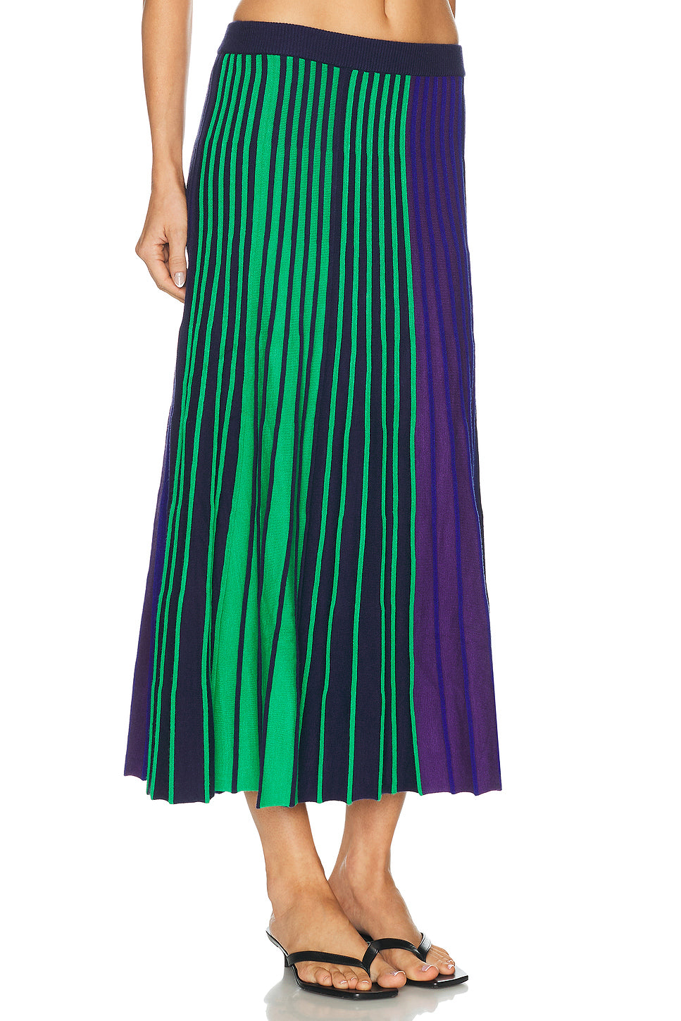 Celia Knit Skirt in Cool Tone Rib