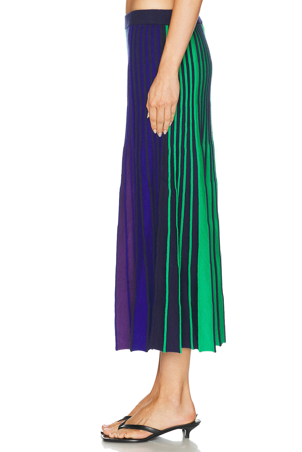 Celia Knit Skirt in Cool Tone Rib
