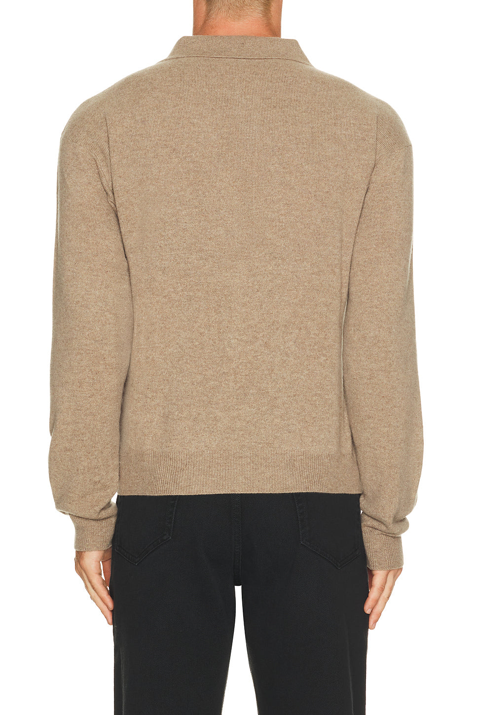 Loose Fit Long Sleeve Polo