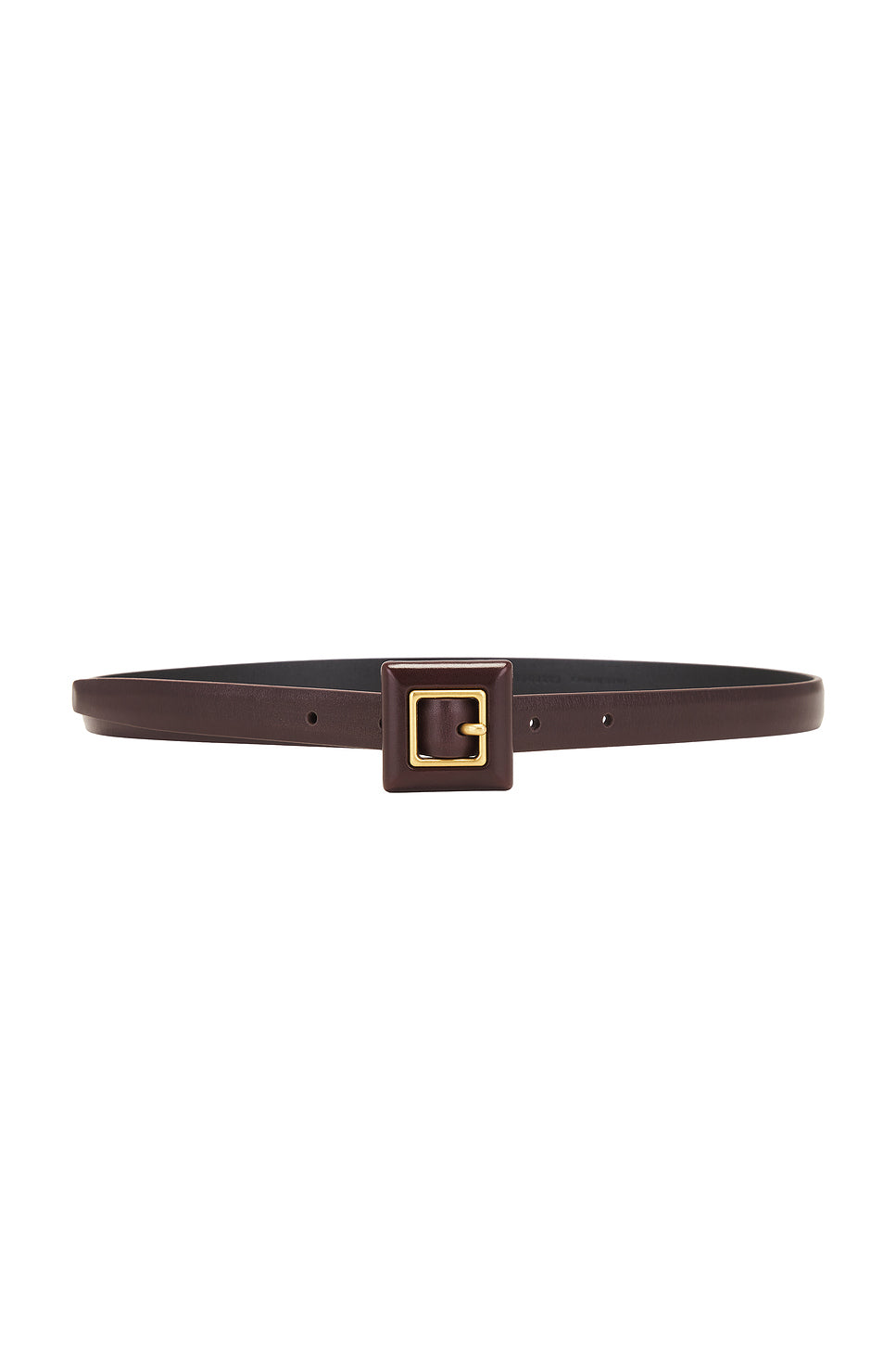 Skinny Brushed Leather Belt