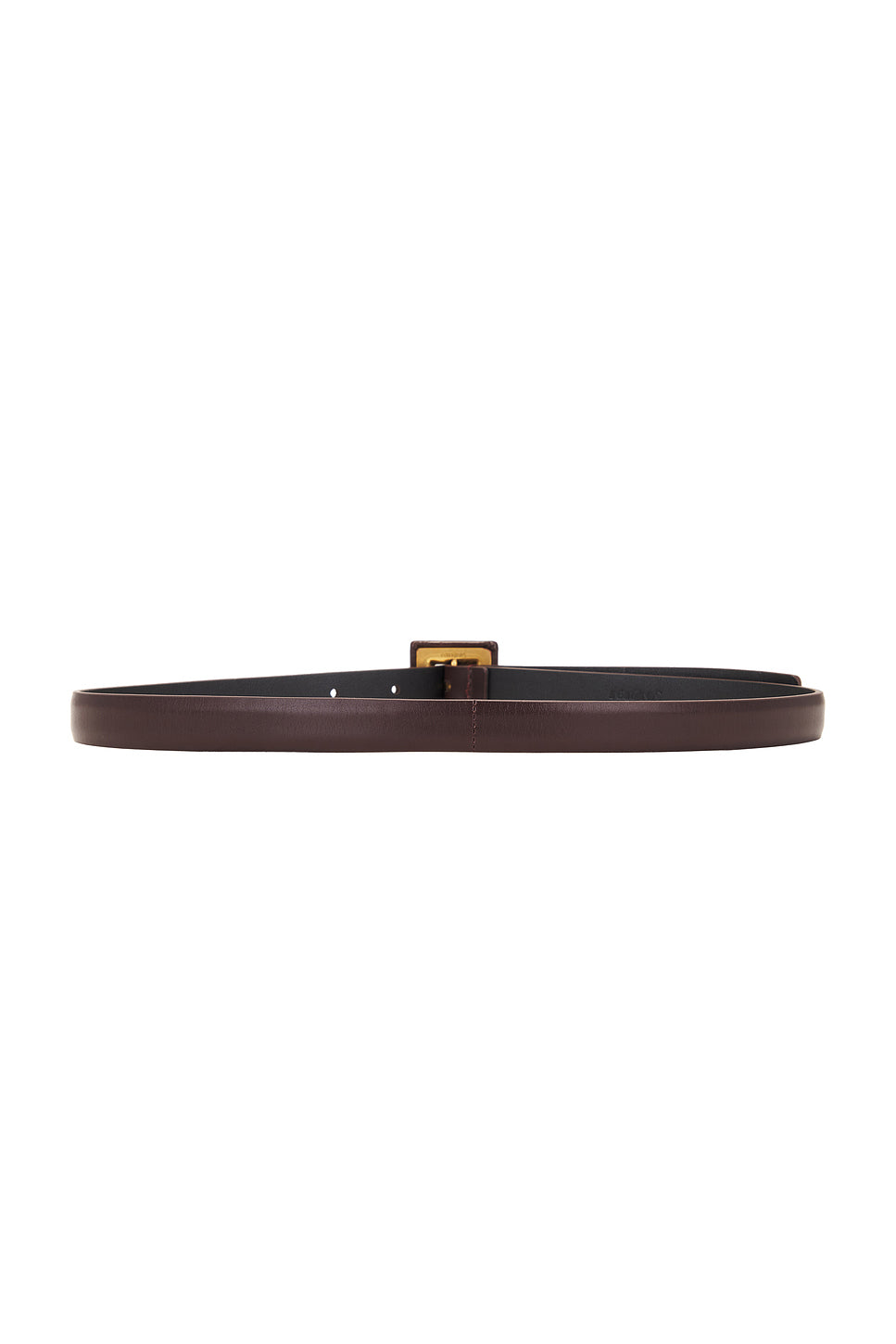 Skinny Brushed Leather Belt