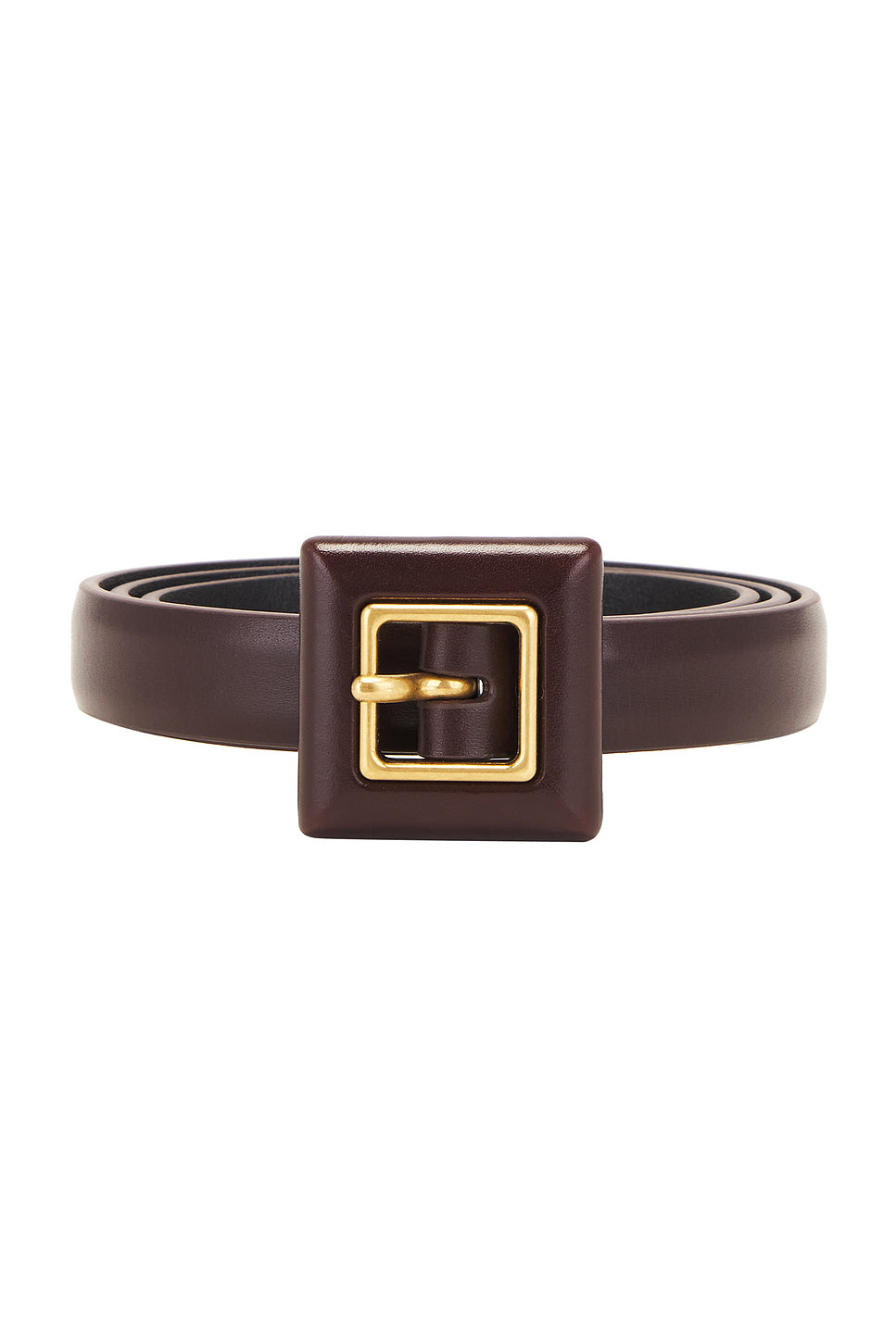 Skinny Brushed Leather Belt