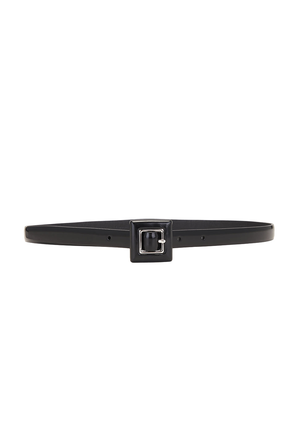 Skinny Brushed Leather Belt