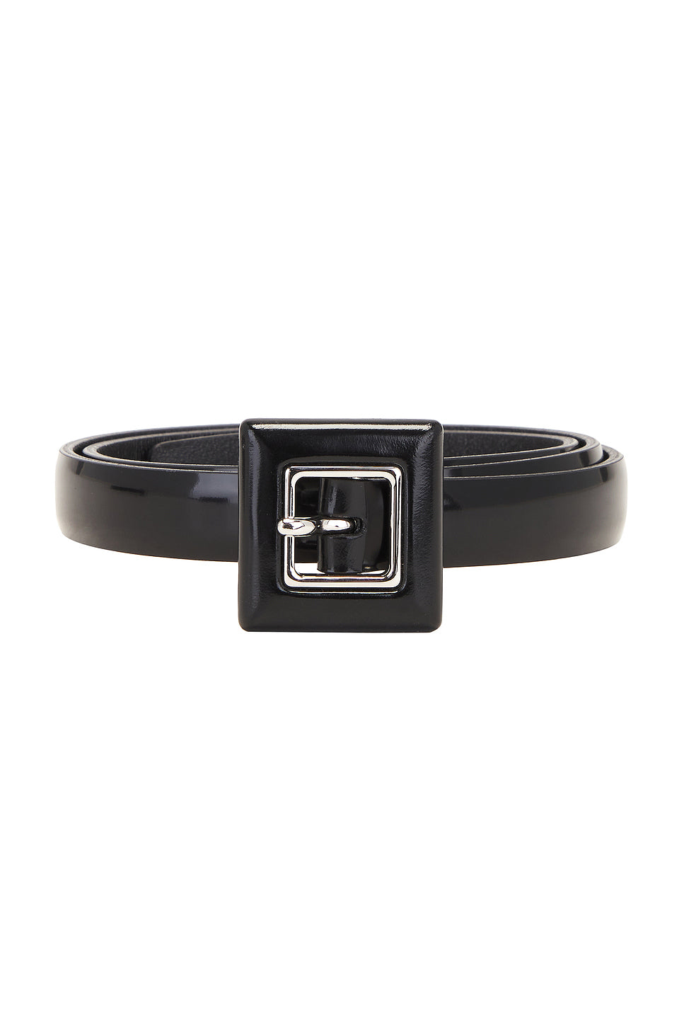 Skinny Brushed Leather Belt