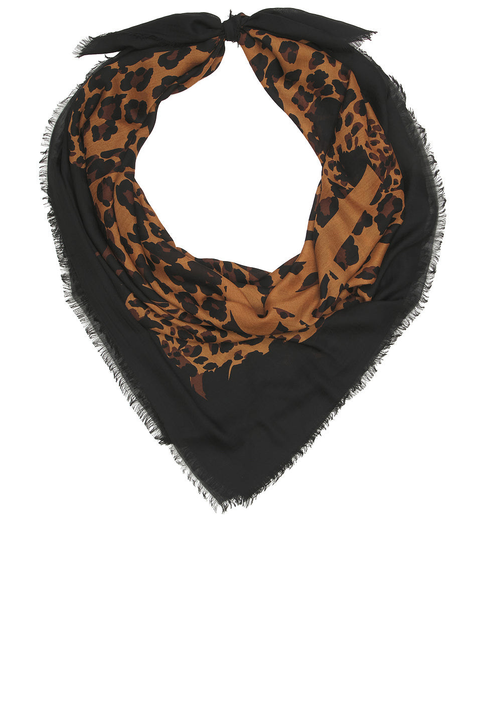 YSL & Leopard Carre Scarf
