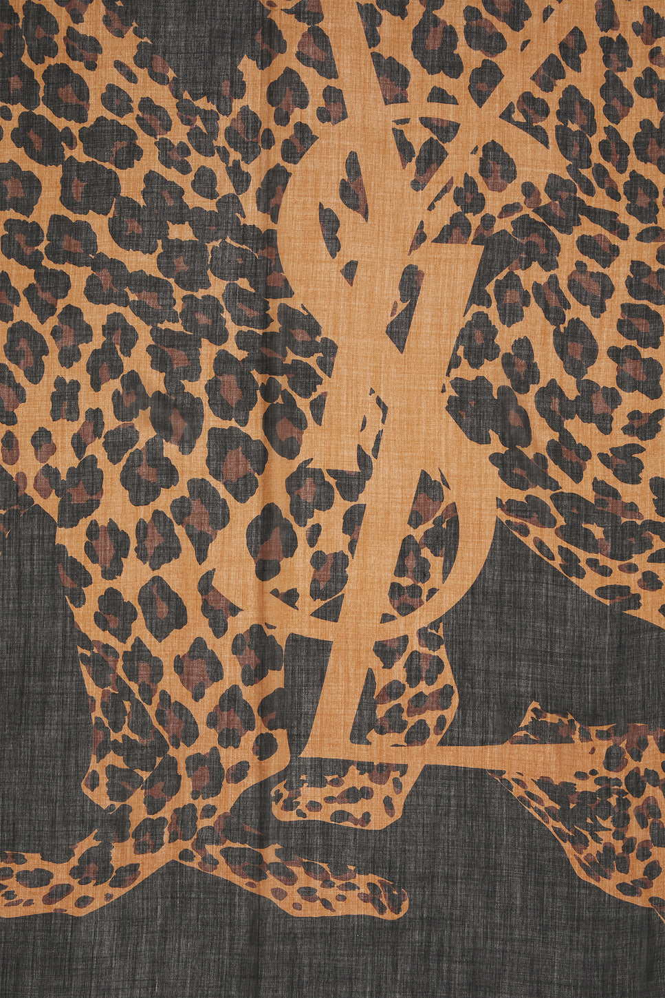 YSL & Leopard Carre Scarf