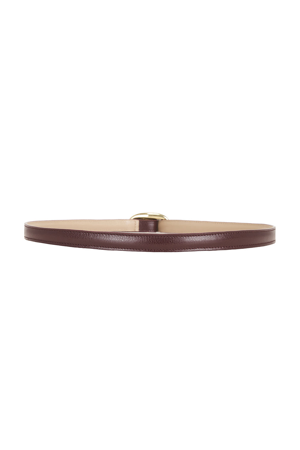 Fine Ceinture Reversible Boucle Ovale Belt