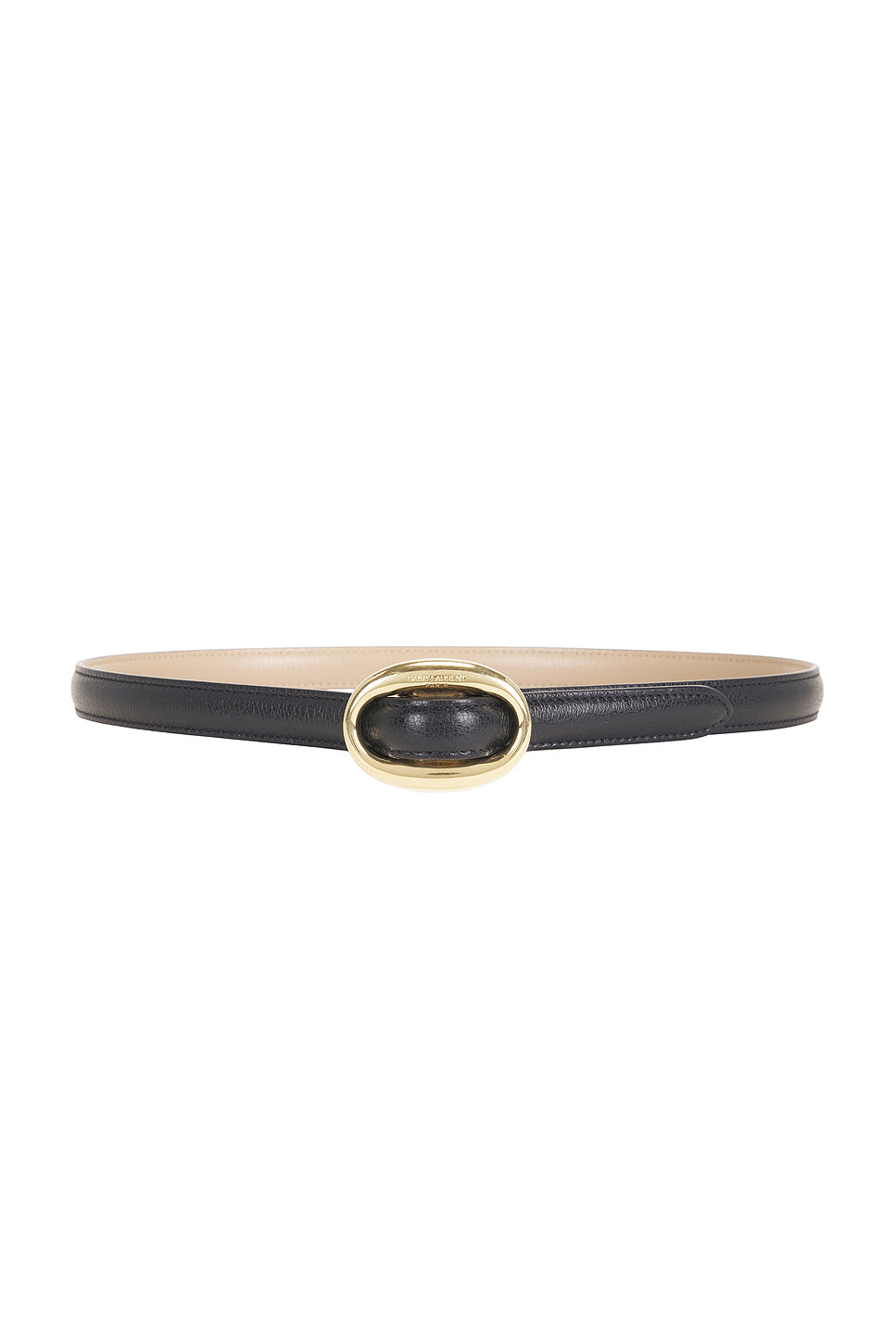 Fine Ceinture Reversible Boucle Ovale Belt