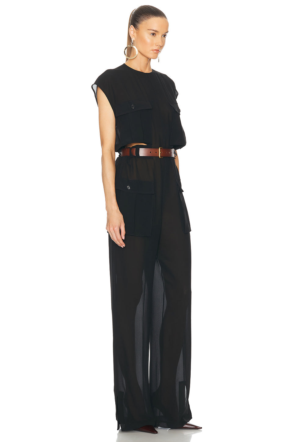 Cap Sleeve Jumpsuit