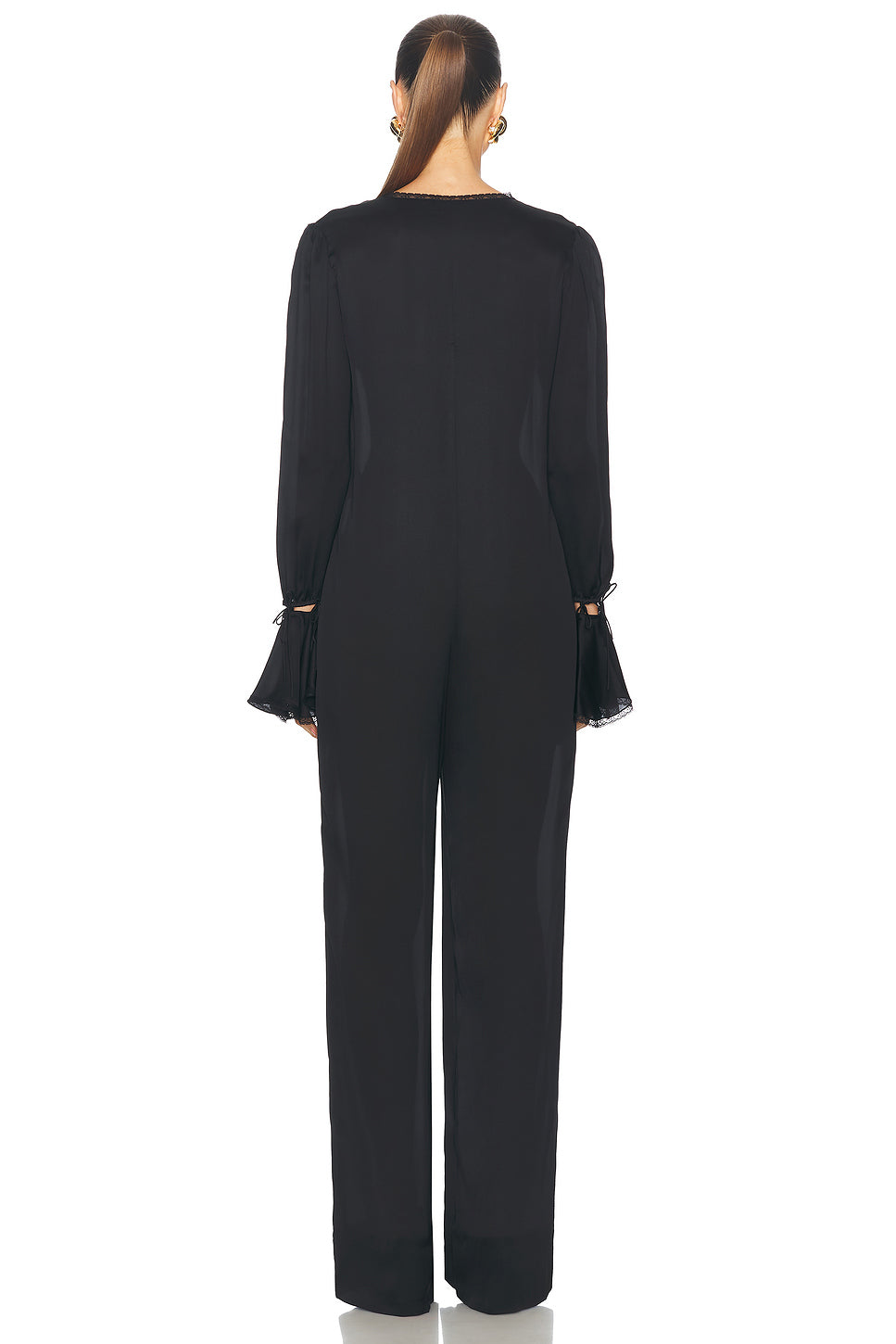 Tie Front Long Jumpsuit