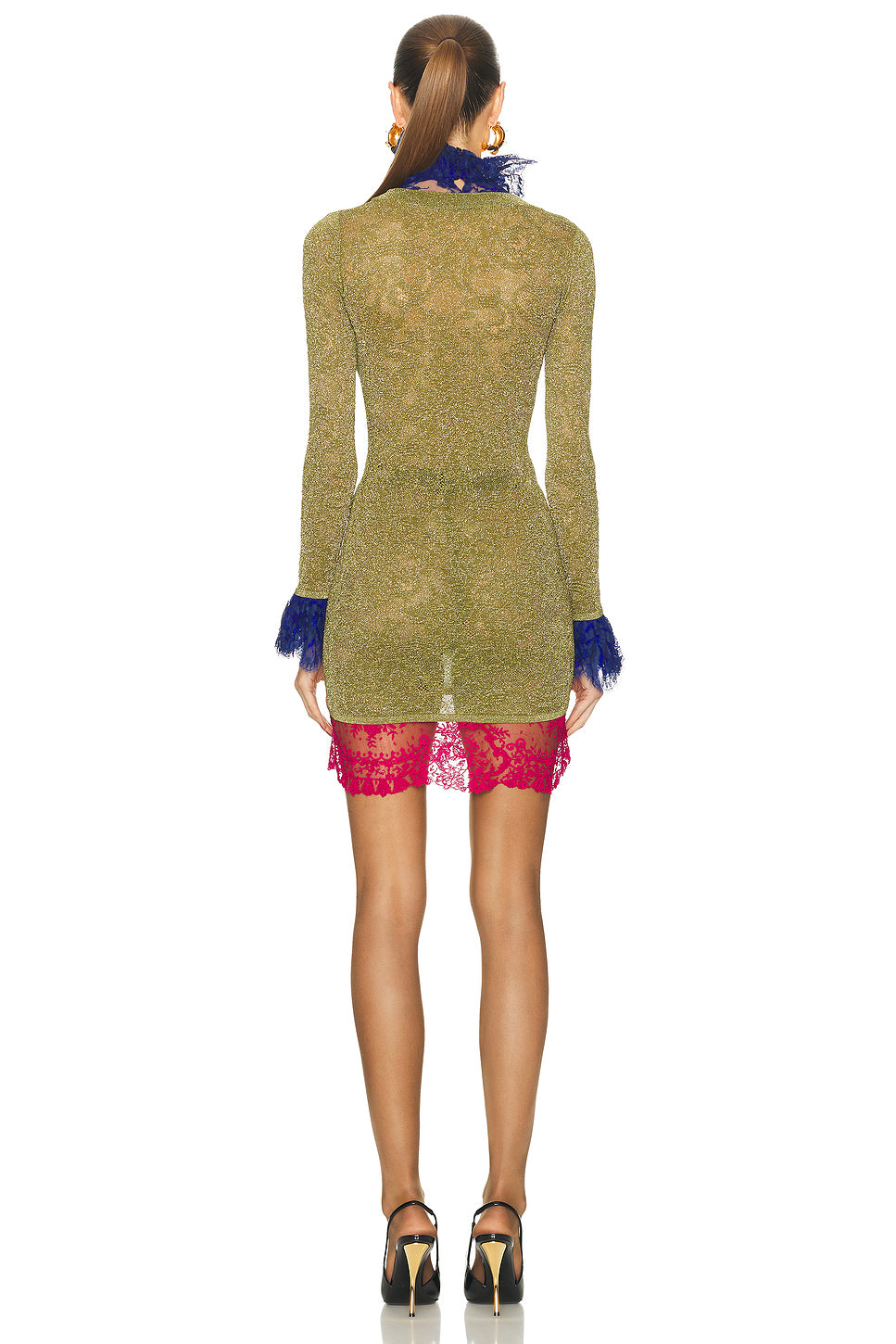 High Neck Mini Dress