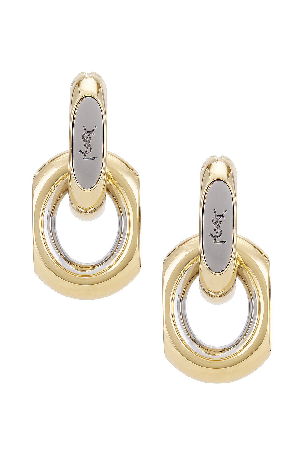 YSL Duo Link Earrings