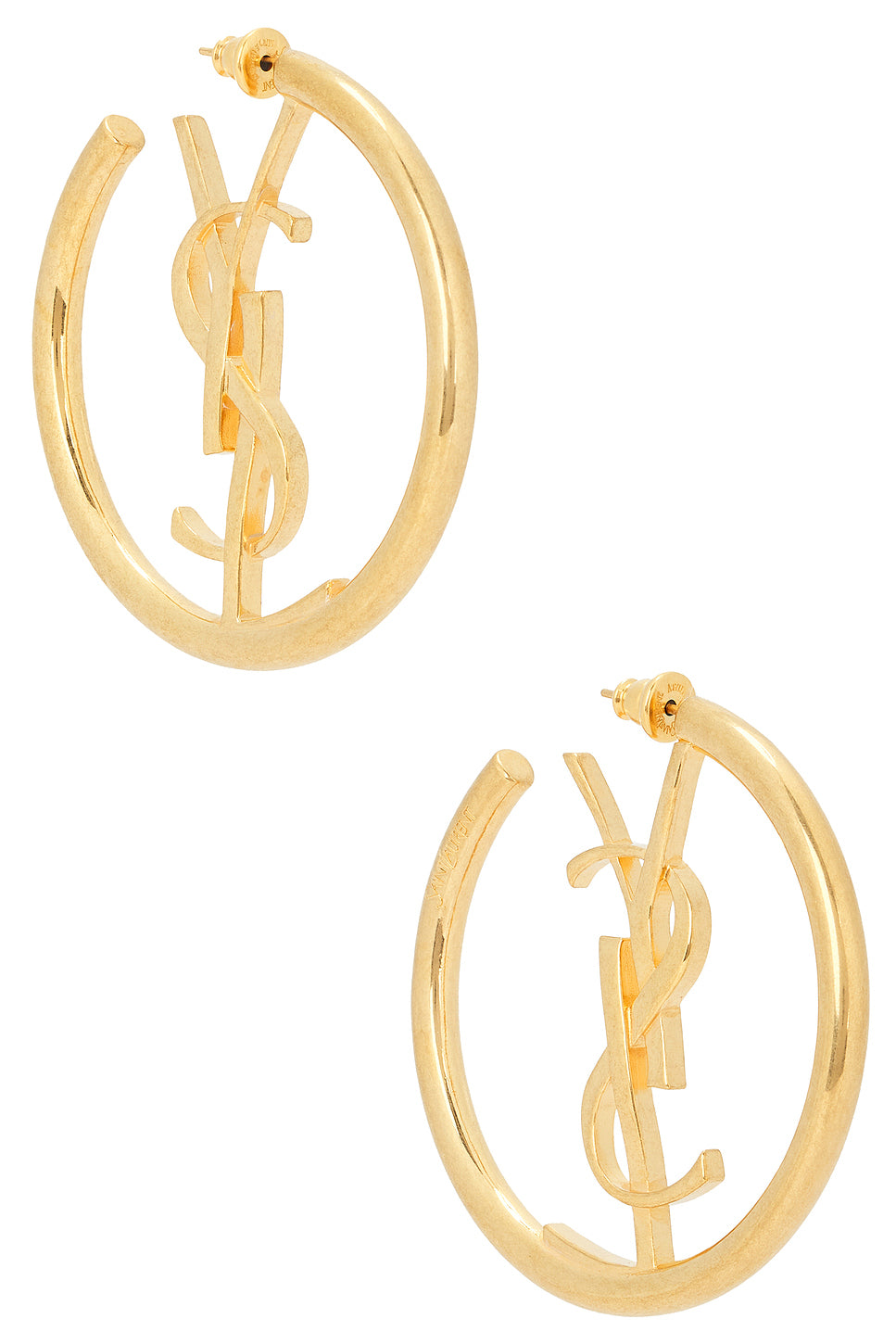 YSL Minimalist Hoop Earrings