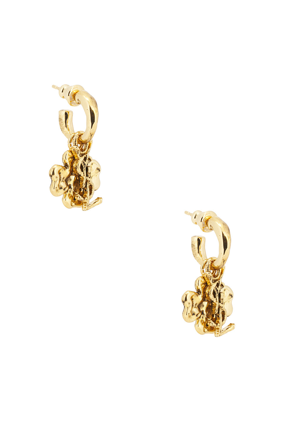 YSL & Lucky Charm Hoop Earrings