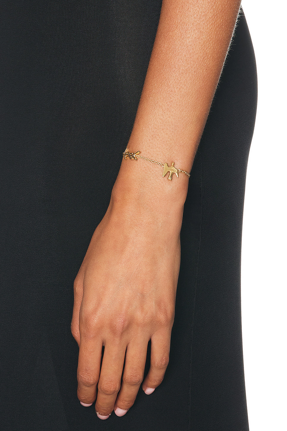 Thin YSL & Dove Bracelet