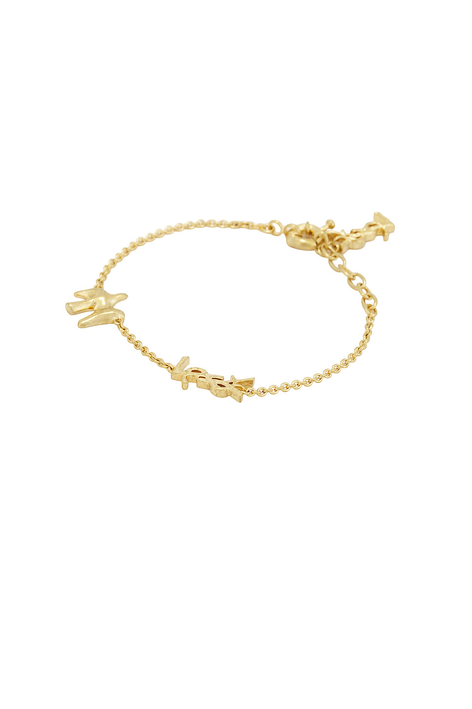 Thin YSL & Dove Bracelet