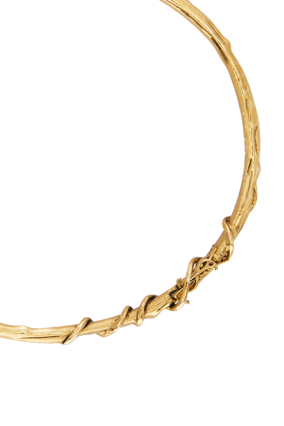 YSL Mulberry Wood Torque Necklace